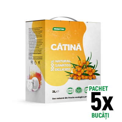 Imagine produs pachet PROMO 5 cutii suc 100% natural CATINA de la Frootya