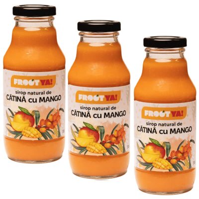 Sirop raw 100% natural de catina cu mango